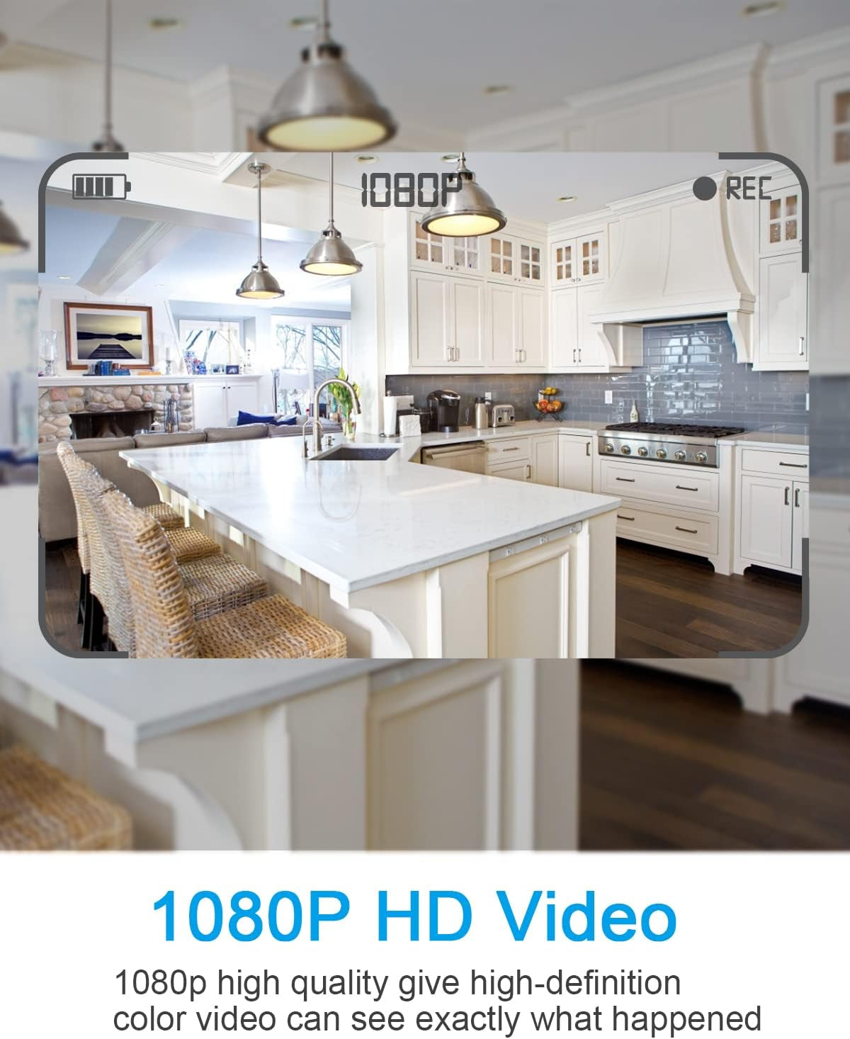 Hidden Camera Spy Camera Wall Clock,1080P Security Spy Cameras Clock with Motion Detection, Indoor Security Nanny Cam for Home Office, No Wi-Fi No Audio