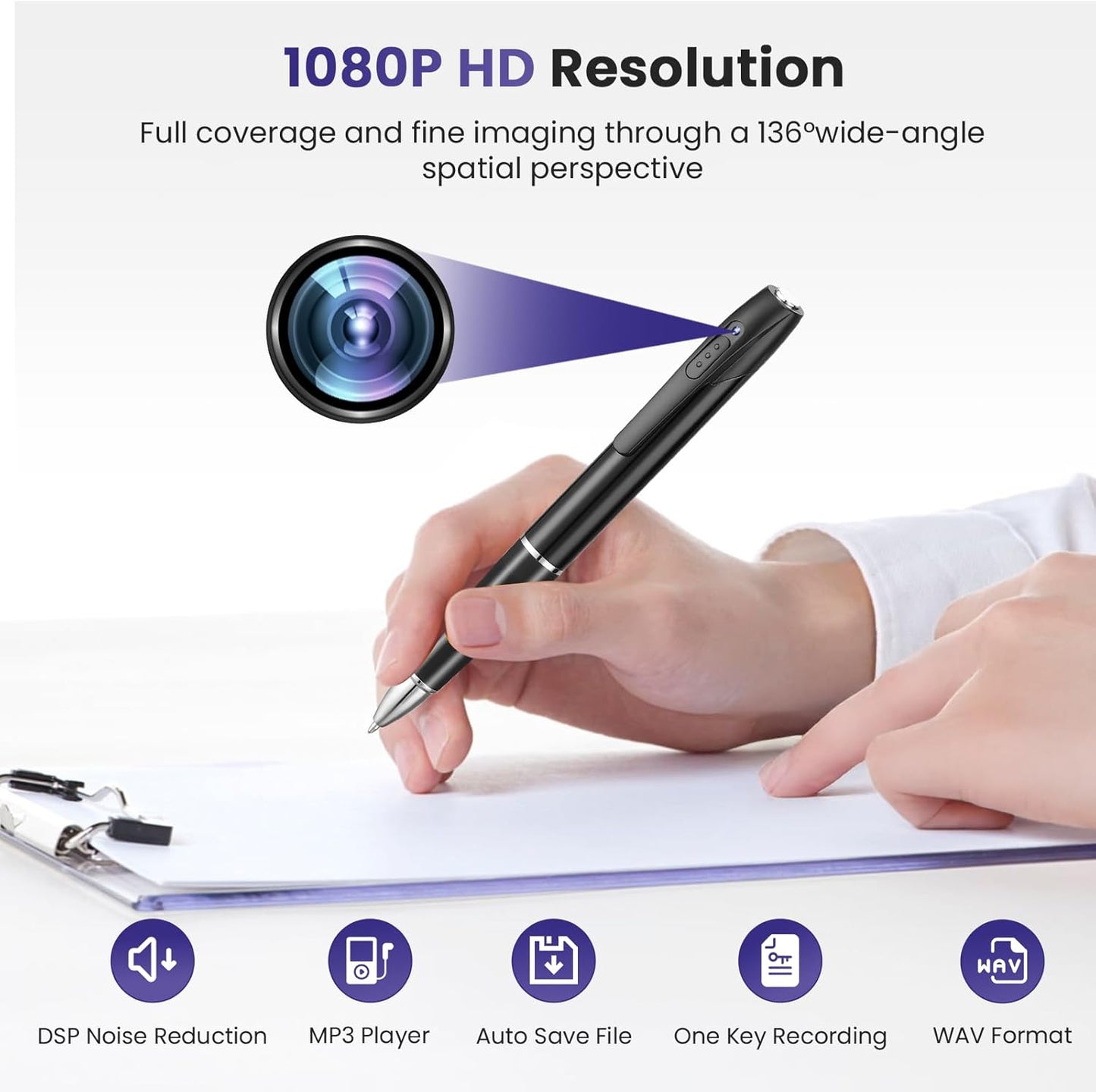 Hidden Spy Camera, 64GB Body Cam, Mini Camera with 1080P HD, Rechargeable Small Pocket Cam, Portable Pocket Camera, Small Video Recorder